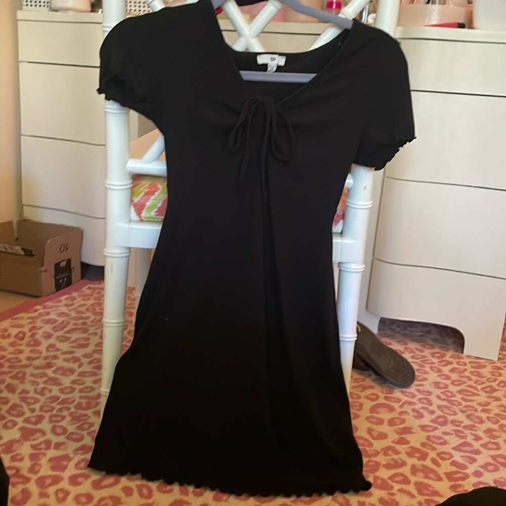 Black short dress